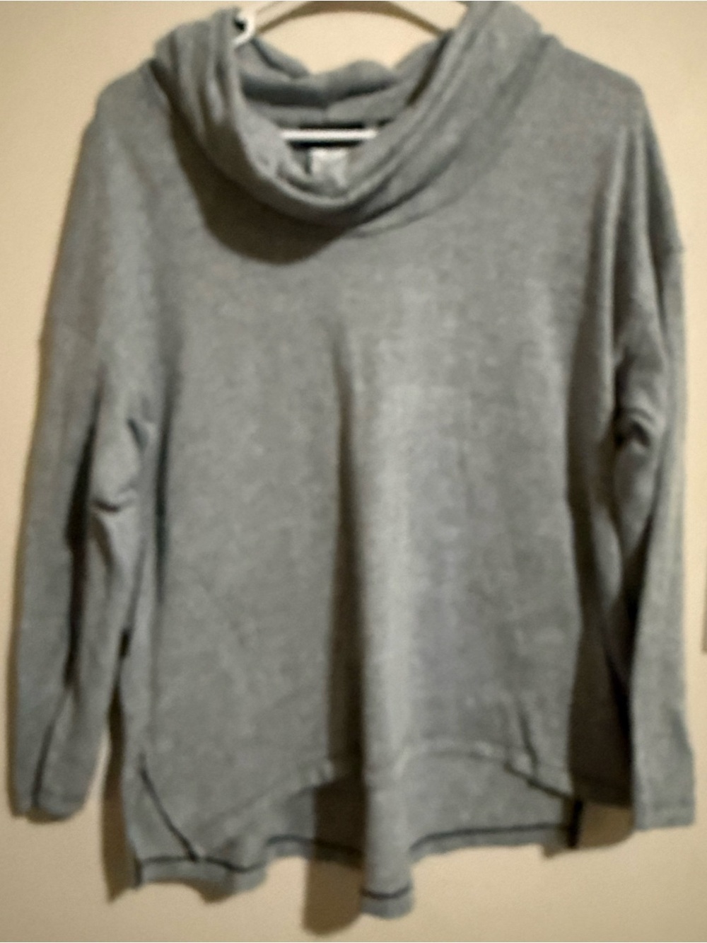 Metaphor Light Gray Cowl Neck Sweater